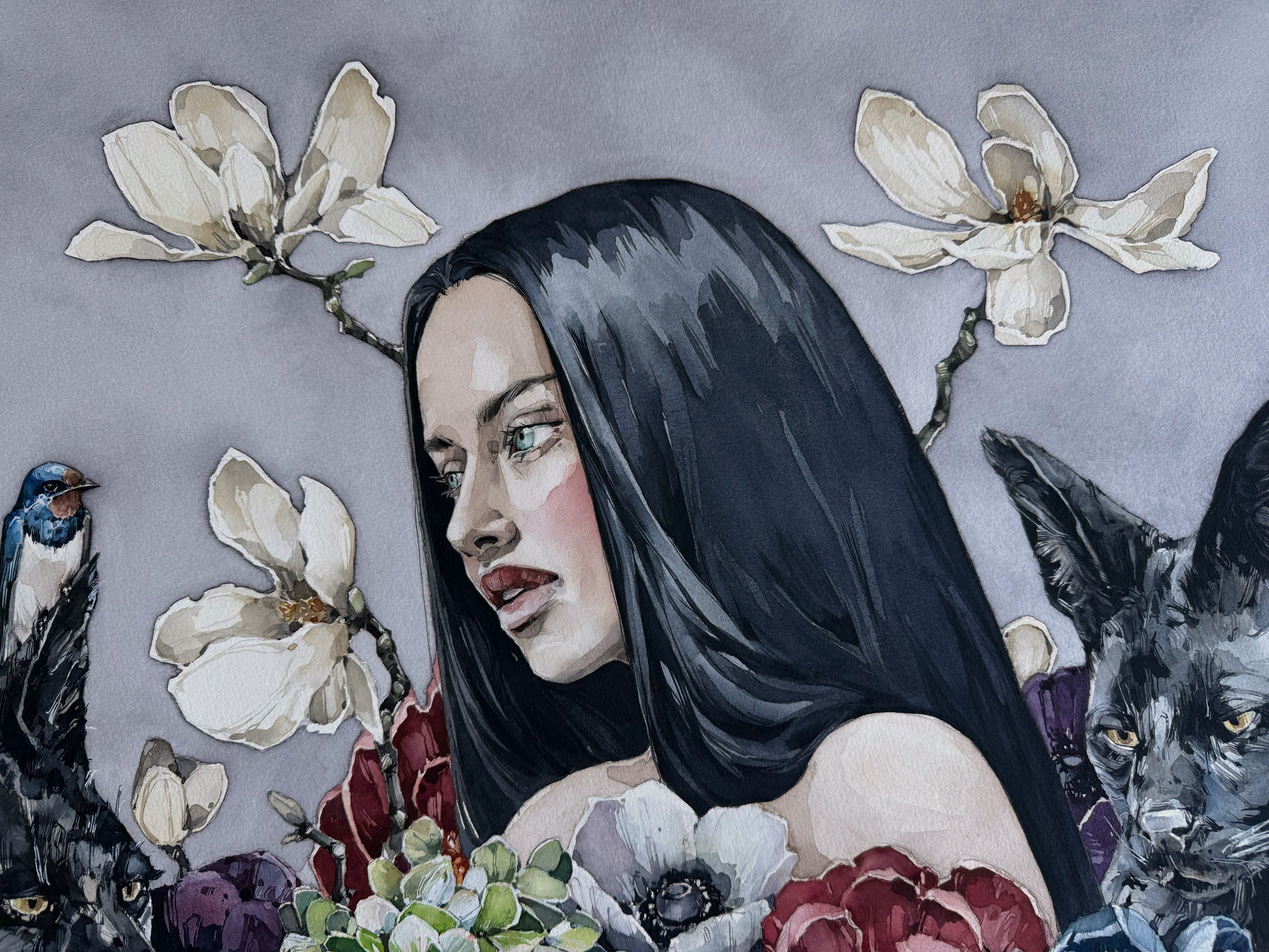 Silent garden: gathering storm