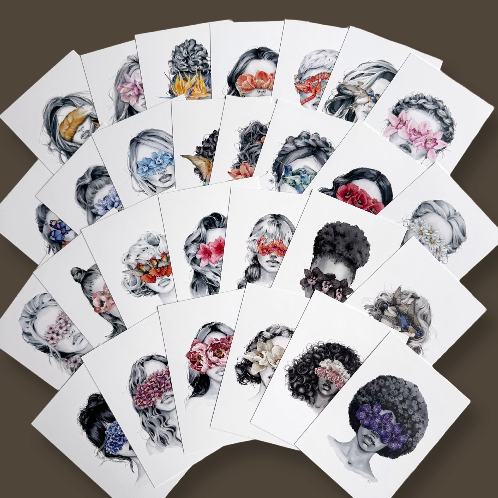 Mini Blindfolded collection - Set of 28 prints