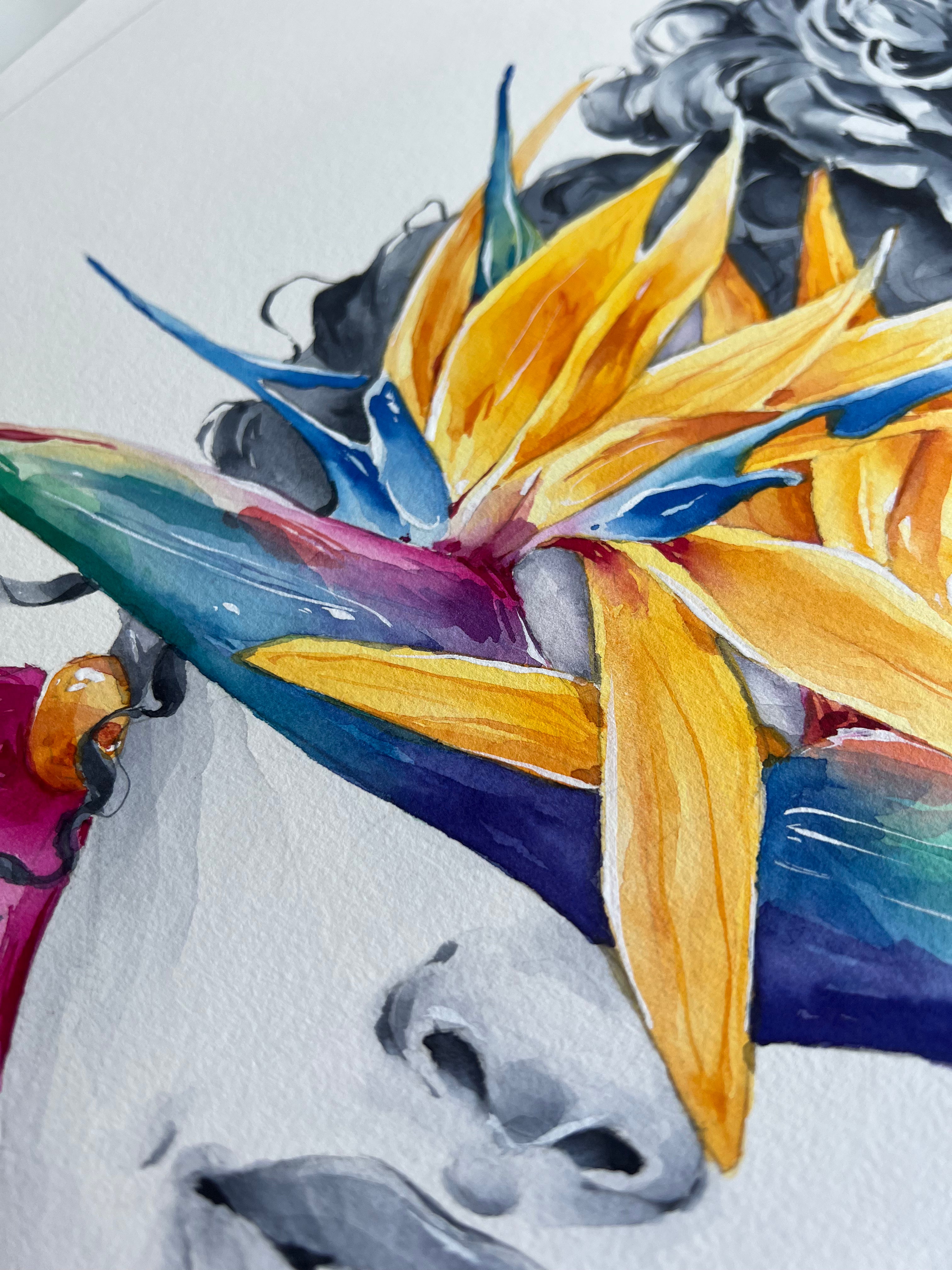 “Birds of paradise blindfolded” - original