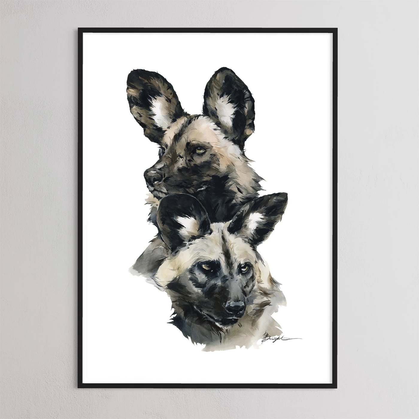 African Wild dogs by Polina Bright