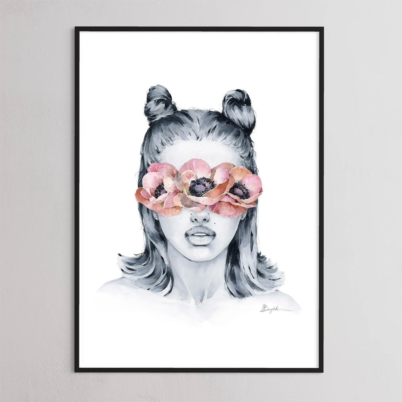 Blush anemone blindfolded by Polina Bright