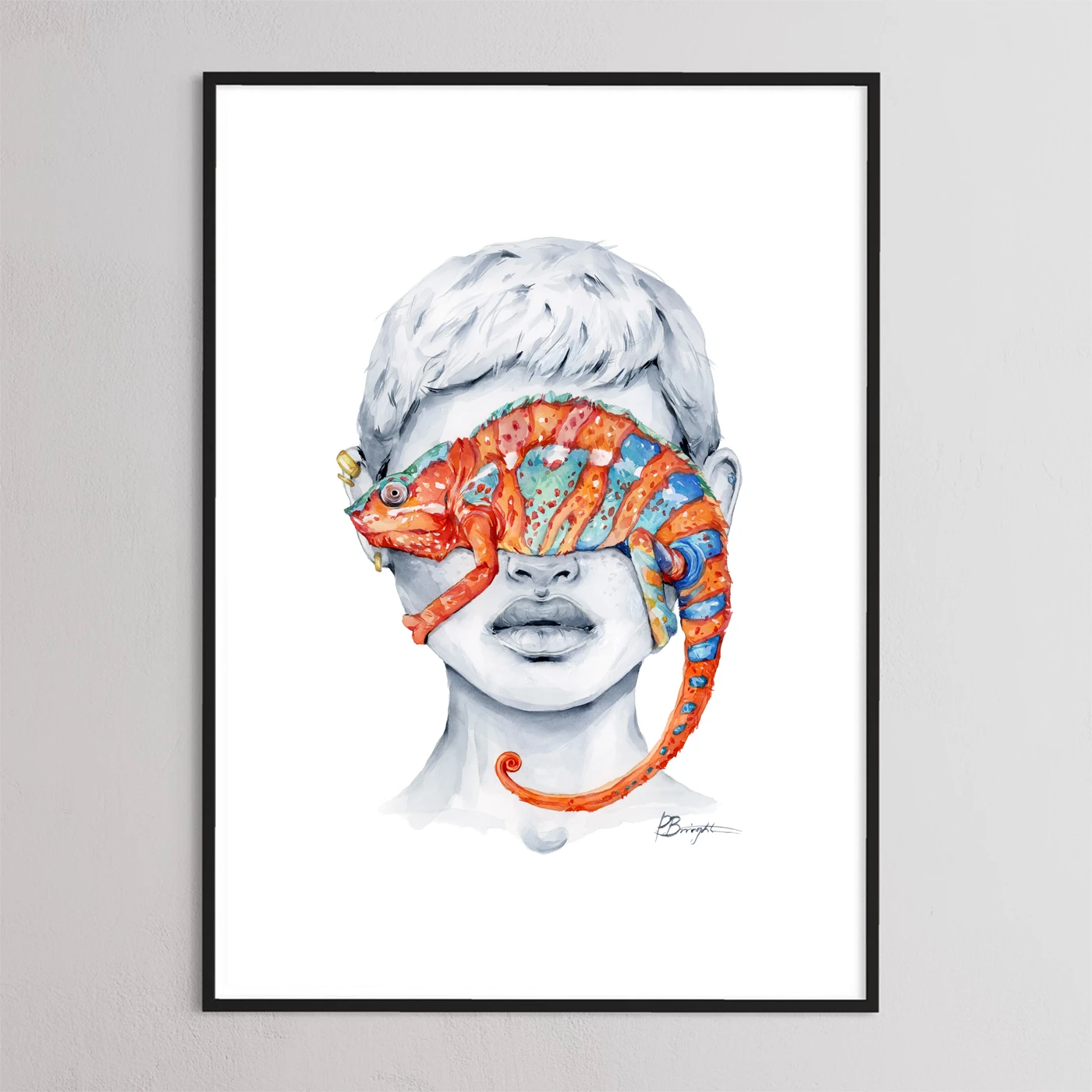 Chameleon blindfolded by Polina Bright