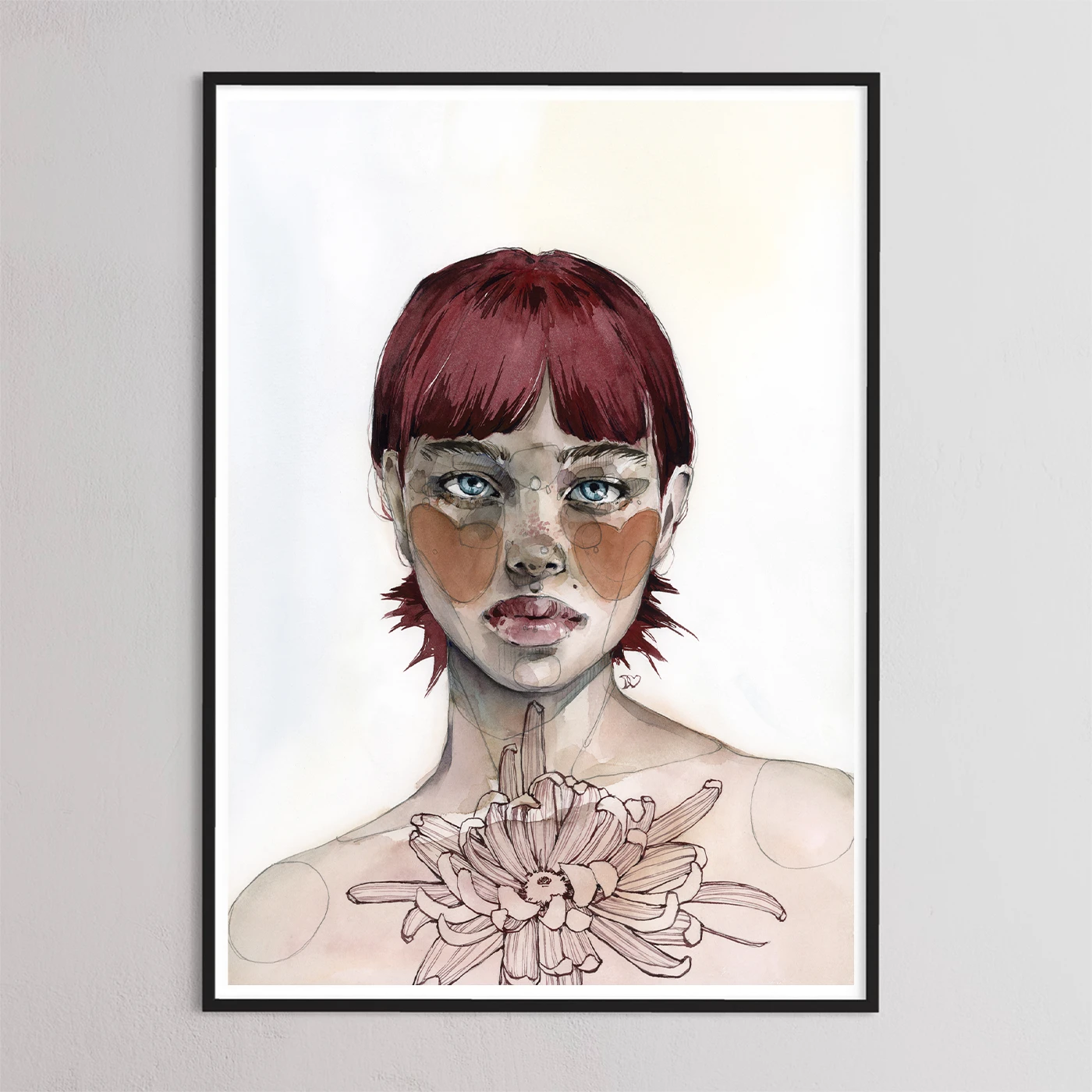 Chrysanthemum print by Polina Bright