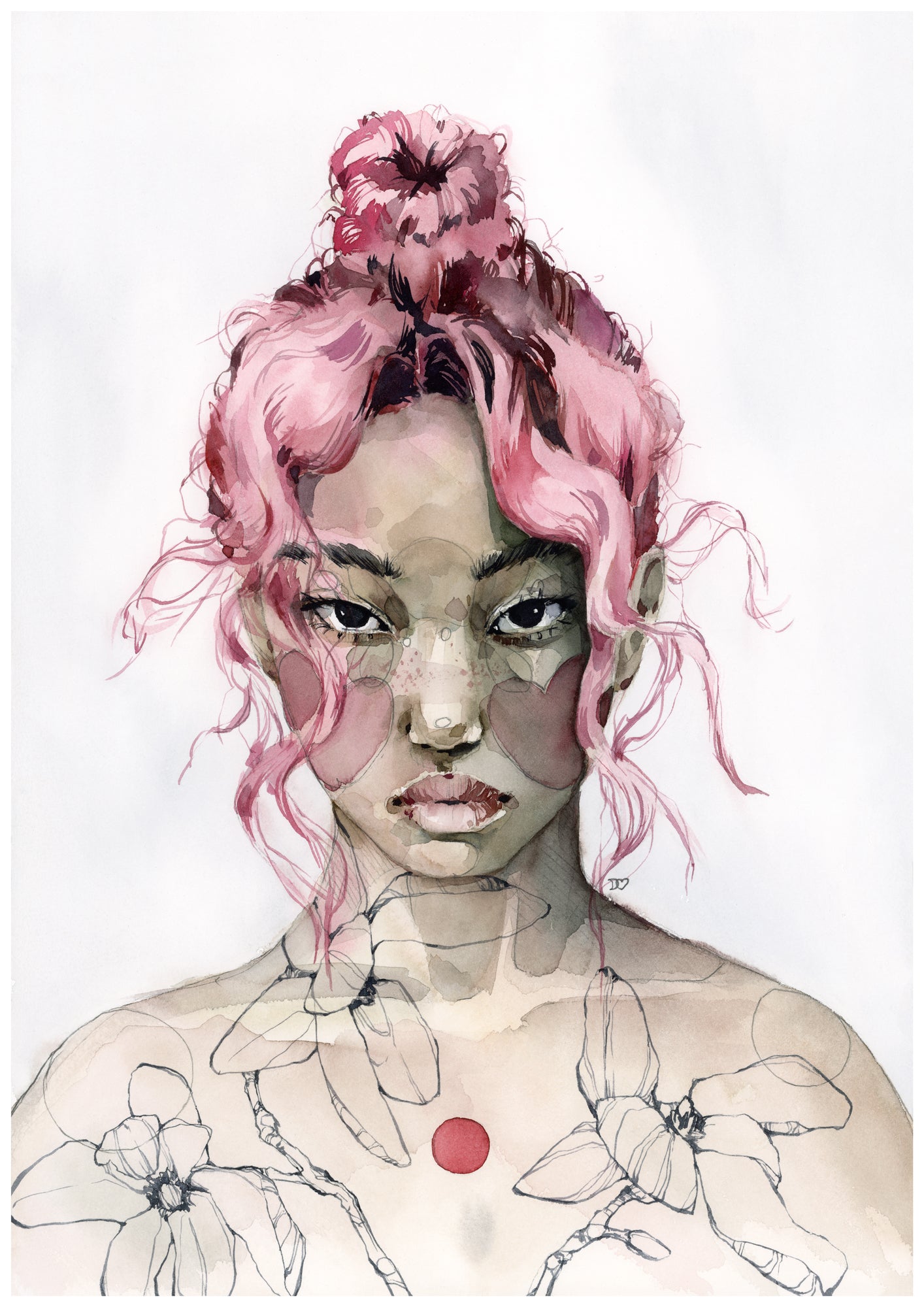 Magnolia print from the Dreamy Ones collection by Polina Bright