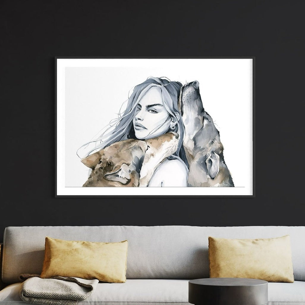 Alpha print by Polina Bright