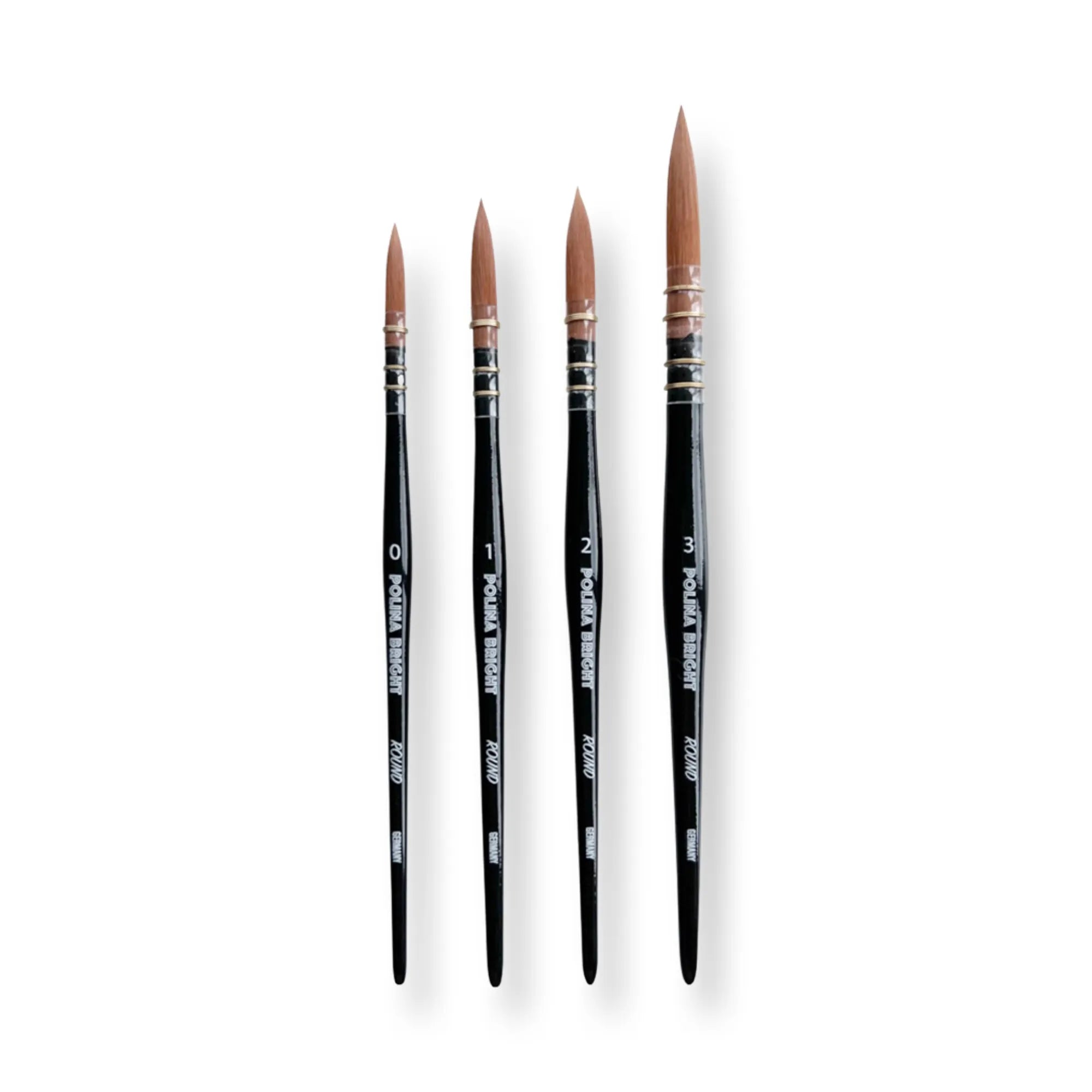 Watercolor round brush - set of 4 - Polina Bright