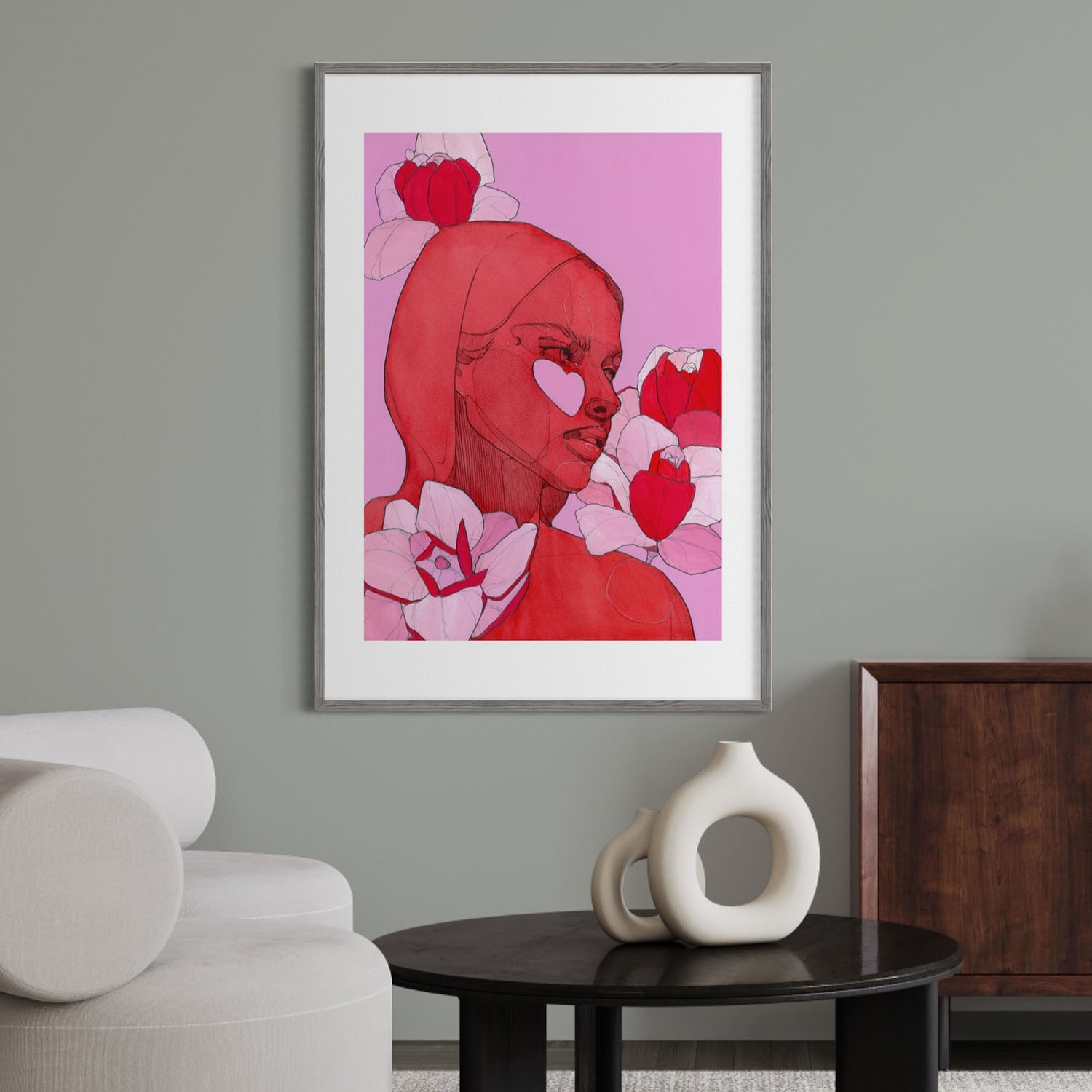 Vulcan Magnolia print by Polina Bright