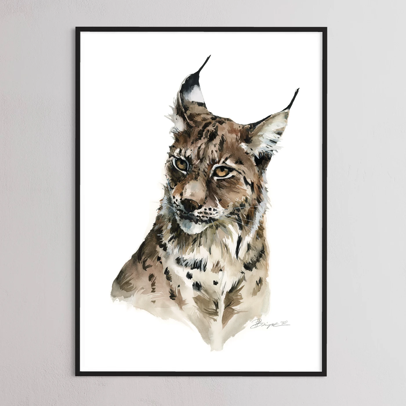 Lynx print by Polina Bright