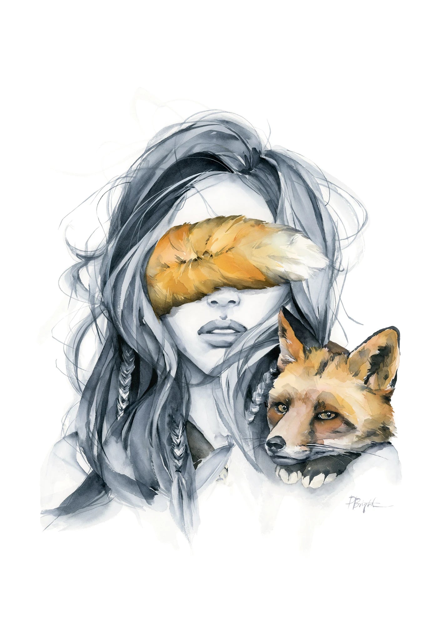 Fox blindfolded by Polina Bright
