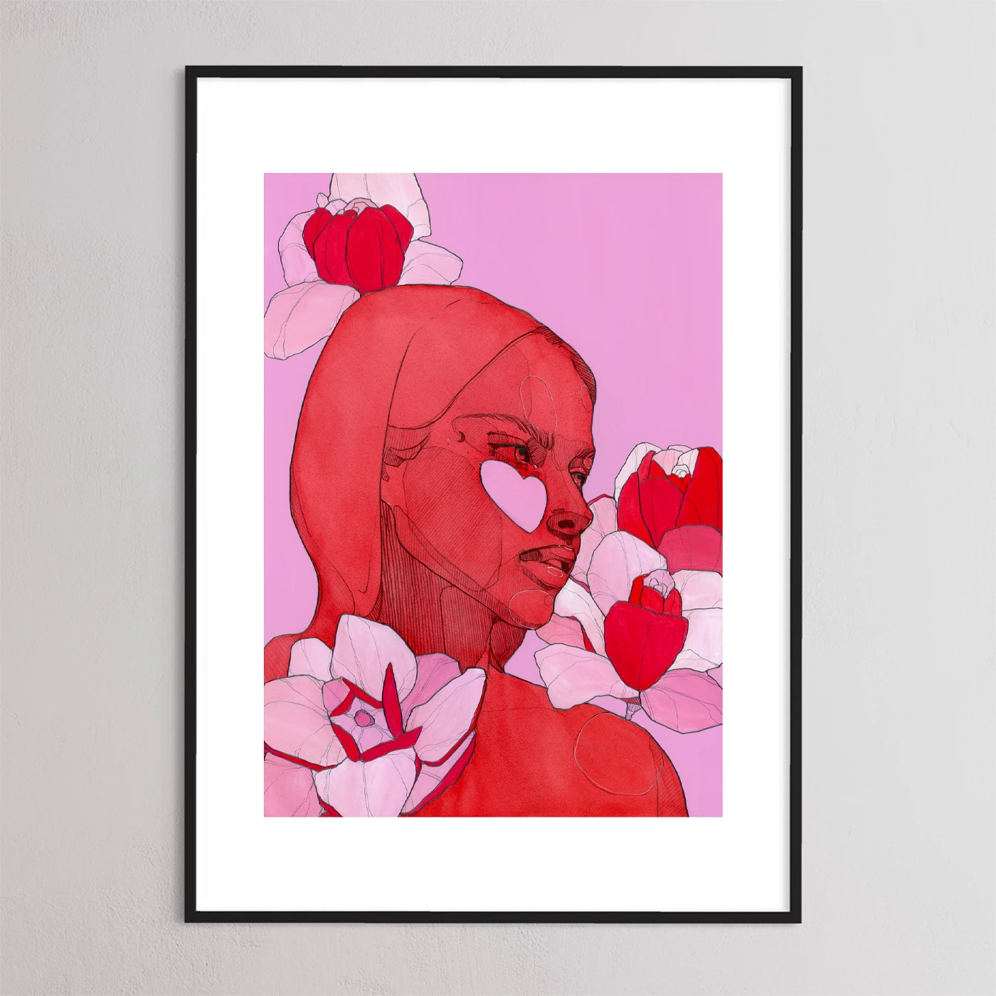 Vulcan Magnolia print by Polina Bright