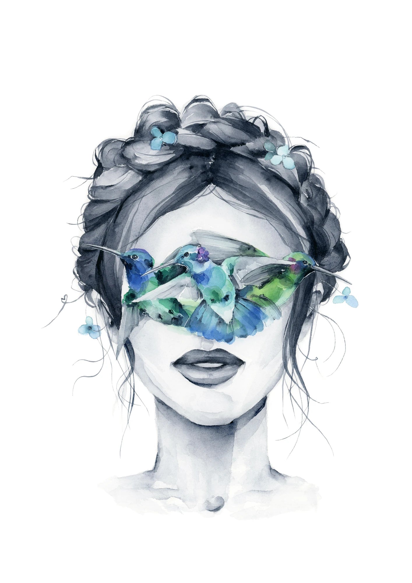 Hummingbird blindfolded by Polina Bright