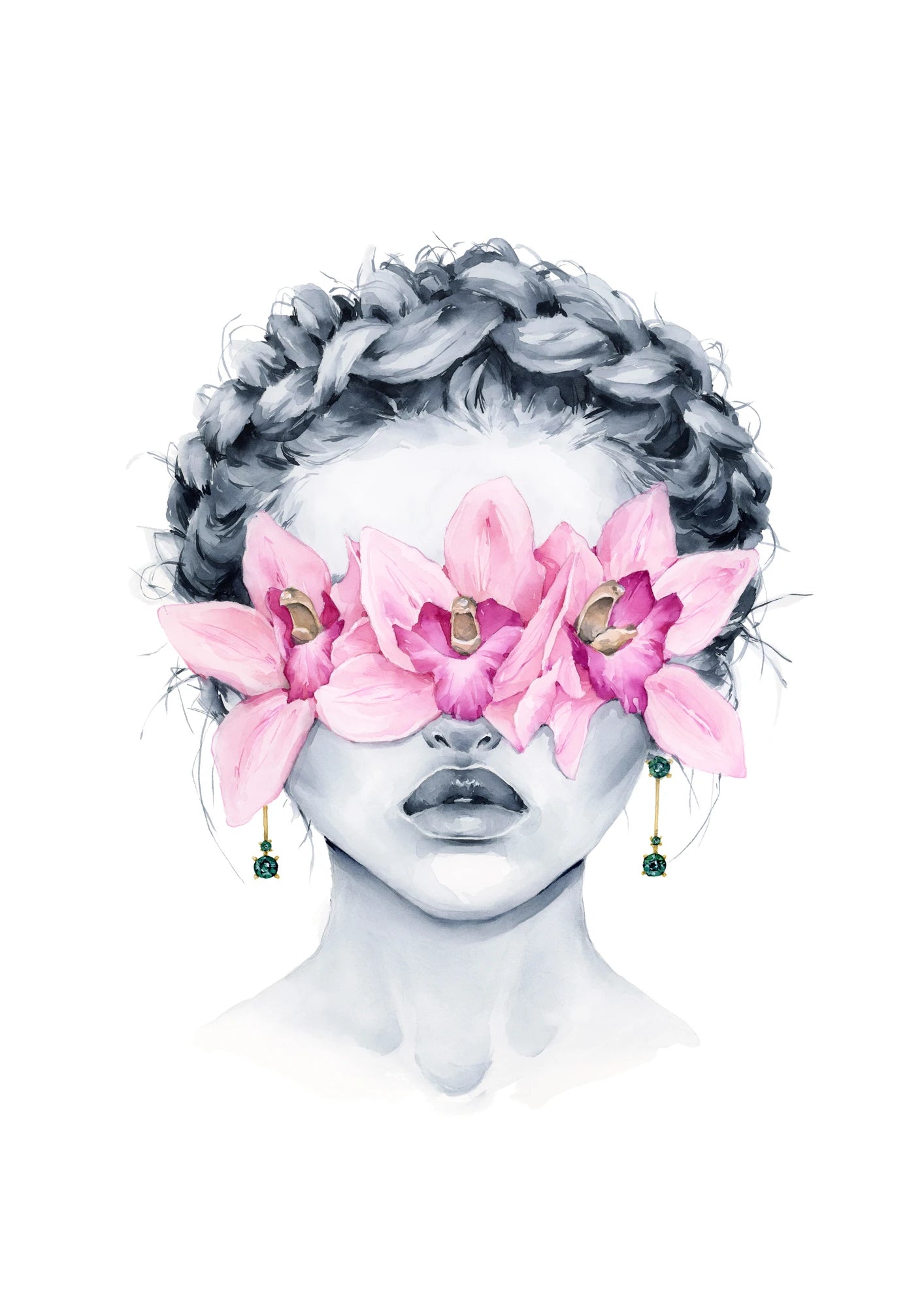 Poppy blindfolded by Polina Bright